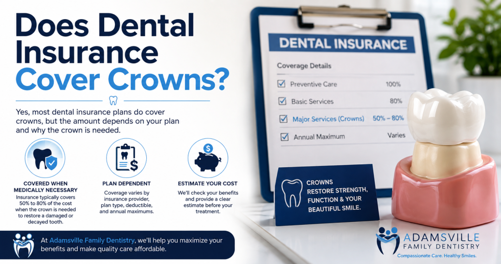 Does dental insurance cover crowns?