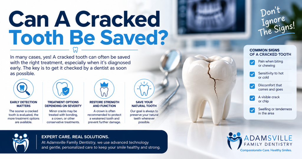 Can a cracked tooth be saved